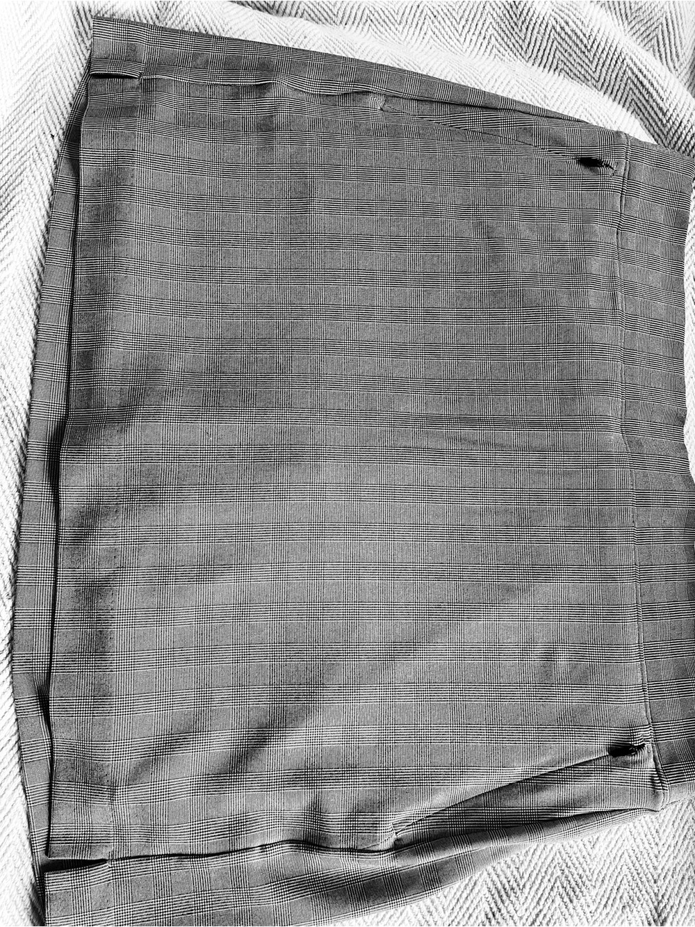 Athleta Woman’s Pocket Square in Gray Plaid